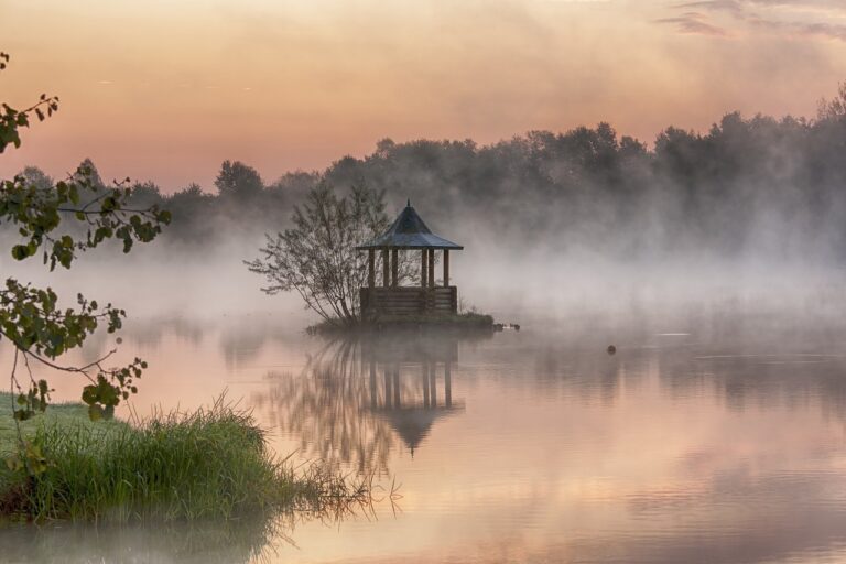 calm lake in the morning